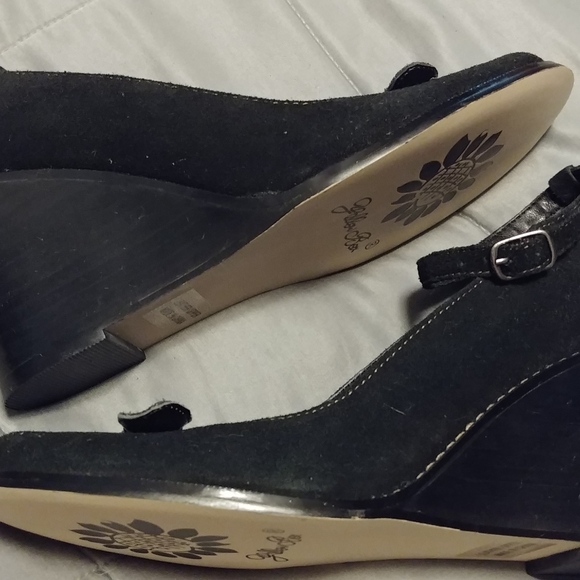 Yellow Box Mamba Suede Wedges - Picture 5 of 7